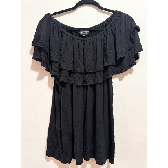 Context Lord and Taylor 2XL Ruffle Off the Shoulder Top Shirt - Picture 1 of 5